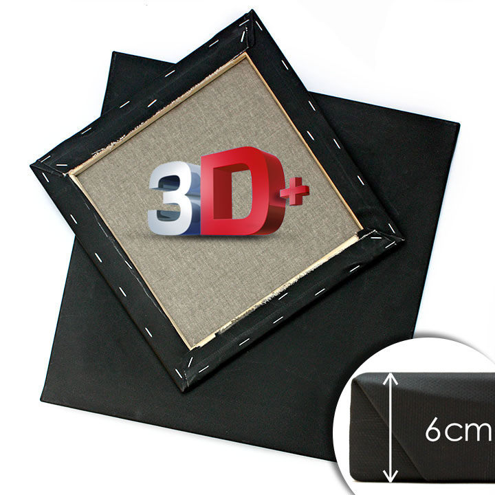 Crno platno za slikanje 3D+ - 30x30 cm