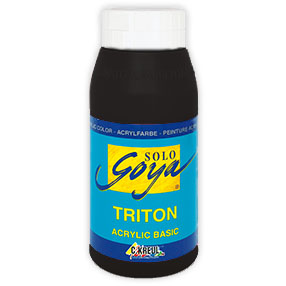 Akrilna boja Solo Goya TRITON 750 ml - Black 