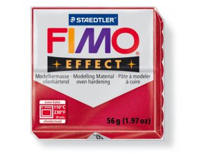Fimo masa za modeliranje FIMO Effect termalno obradiva - 56 g - Metalik rubin