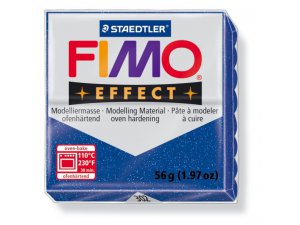 Fimo masa za modeliranje FIMO Effect termalno obradiva - 56 g - Svjetlucava Plava