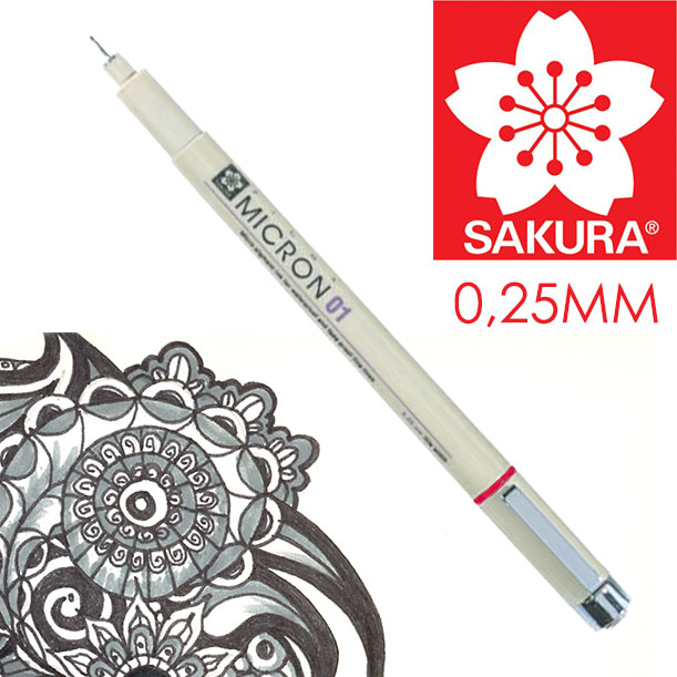 Tehnička olovka SAKURA Pigma Micron  BLACK 01 - 0.25 mm