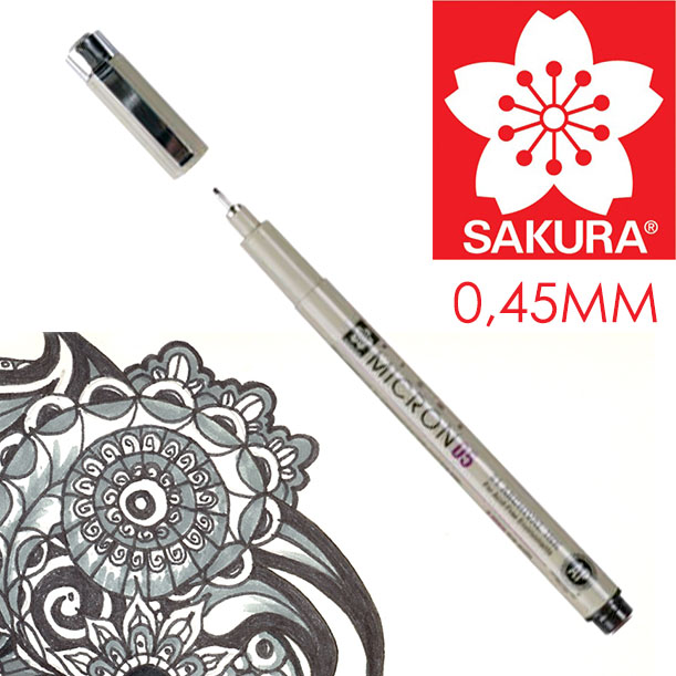 Tehnička olovka SAKURA Pigma Micron BLACK  05 - 0.45 mm