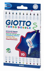 Flomasteri GIOTTO Turbo Dobble / 10 boja