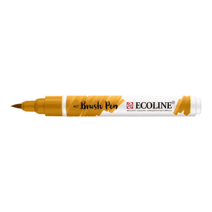 Akvarel marker Ecoline brush pen - Deep Ochre 407