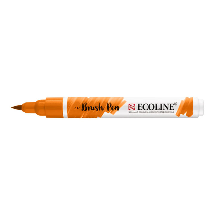 Akvarel marker Ecoline brush pen - Deep Orange 237