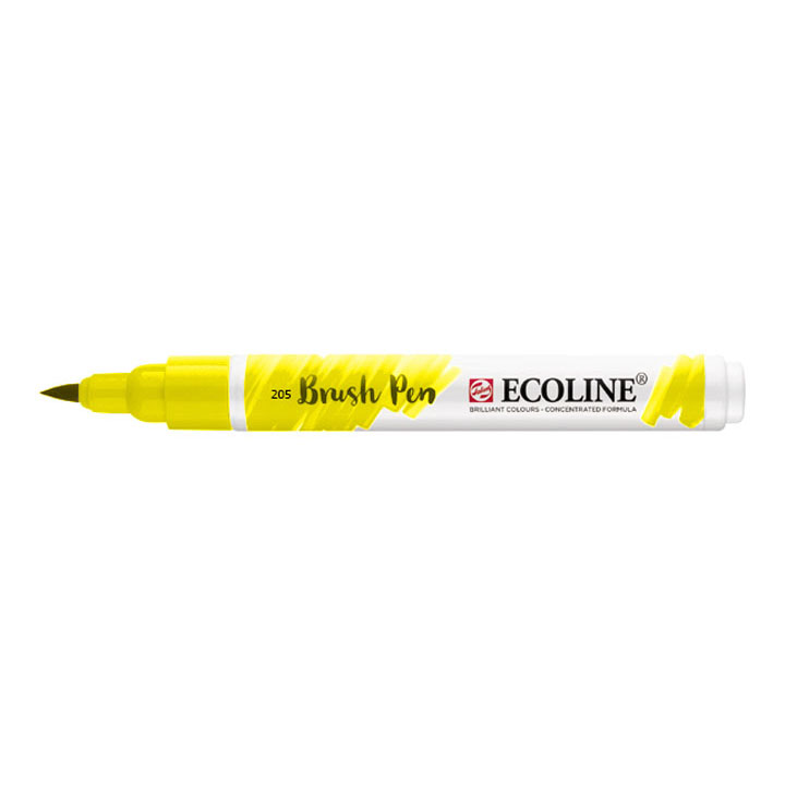 Akvarel marker Ecoline brush pen - Lemon Yellow 205