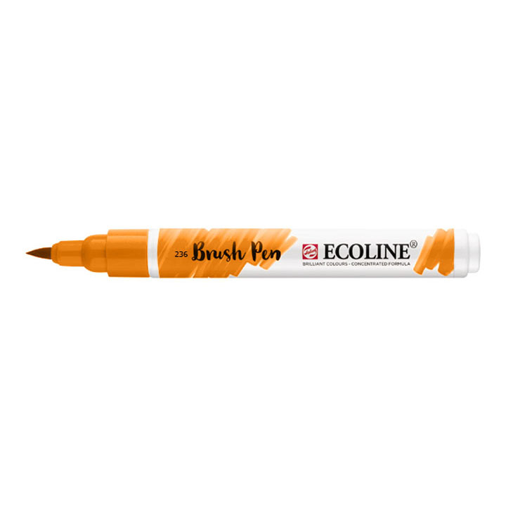 Akvarel marker Ecoline brush pen - Light Orange 236
