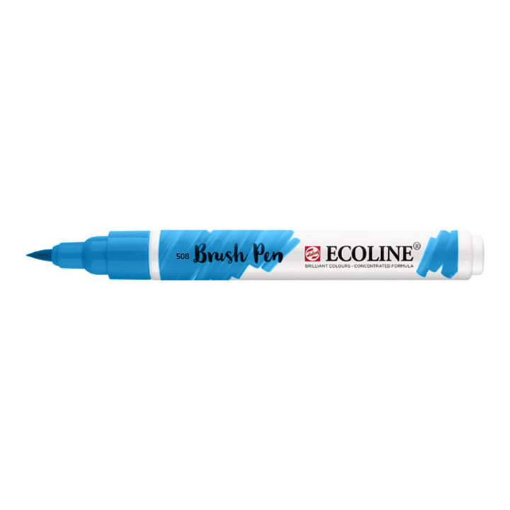 Akvarel marker Ecoline brush pen - Prussian Blue 508