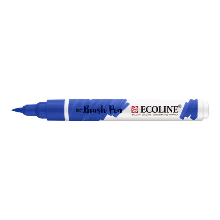Akvarel marker Ecoline brush pen - Ultramarine Violet 507