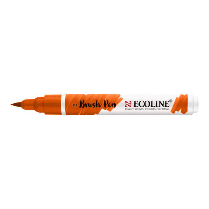 Akvarel marker Ecoline brush pen - Vermilion 311