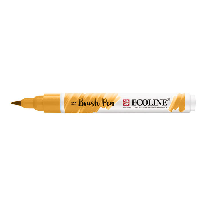 Akvarel marker Ecoline brush pen - Yellow Ochre 227