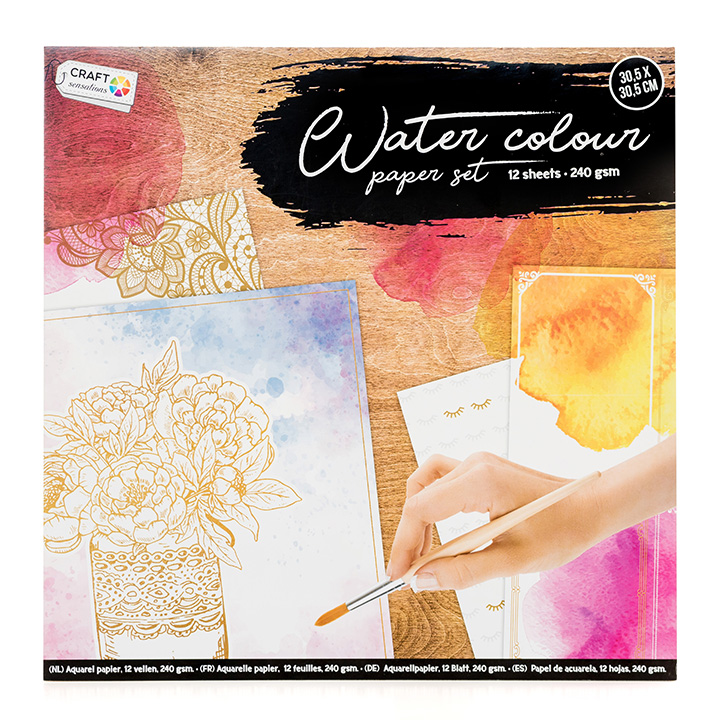 Blok papira Craft Sensations za akvarel boje - 12 listova