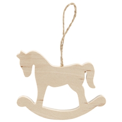 Drveni konjić - novogodišnji ukras