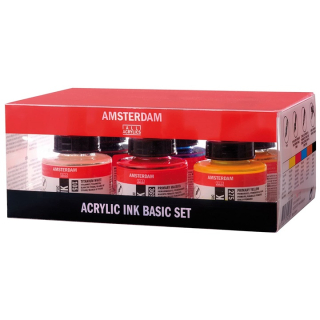 Akrilna tinta Amsterdam - ​​Basic set - 6 x 30 ml
