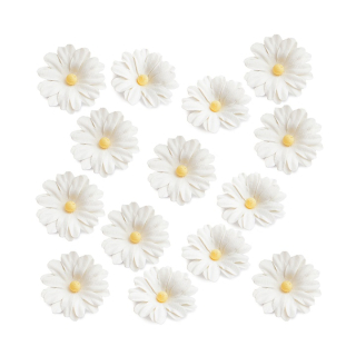 Bijelo papirno cvijeće - 14 komada