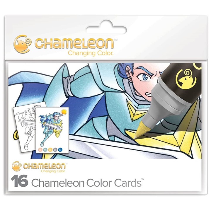 Kartice za bojenje Chameleon Manga - 16 kom