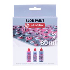 Kreativni set Art Creation Blob Paint pink 3 x 80 ml
