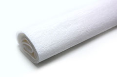 Krep papir 50 x 200 cm - bijeli