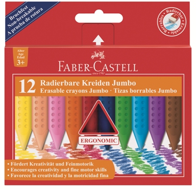 Voštane pastele Grip Jumbo Plastic Colour set - 12 boja