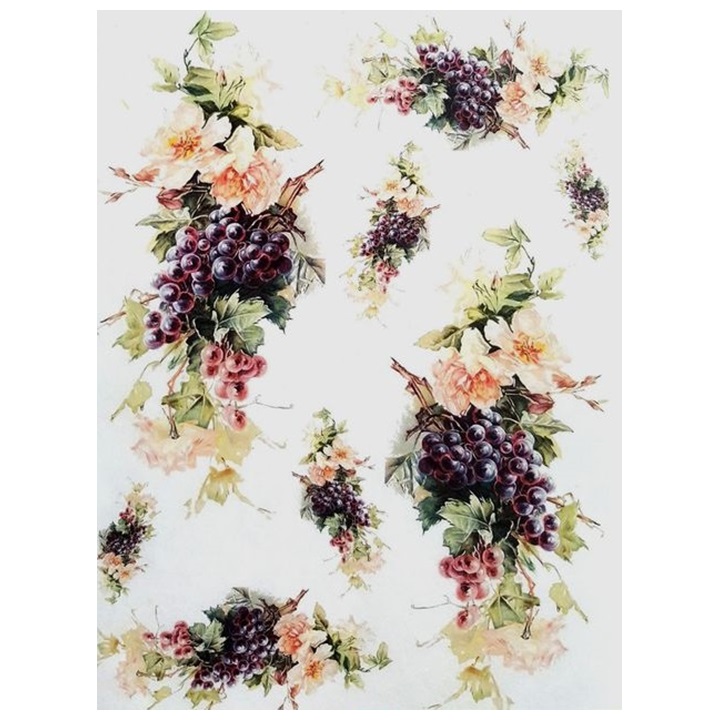 Rižin papir A4 ITD - Cveće i grožđe