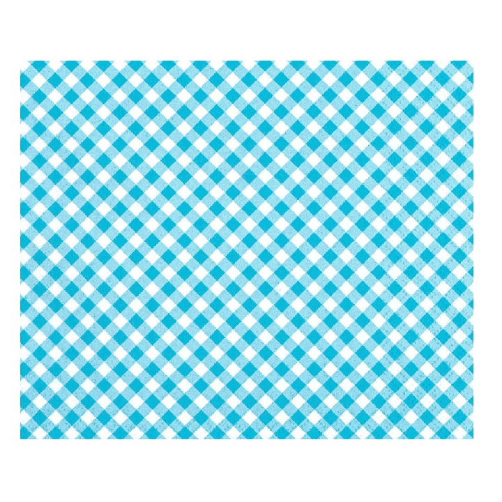 Salveta za dekupaž - Plavo-bijeli kvadratići - 1 komad