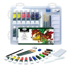 Set uljanih boja Essentials u kovčegu - 21 dijelni