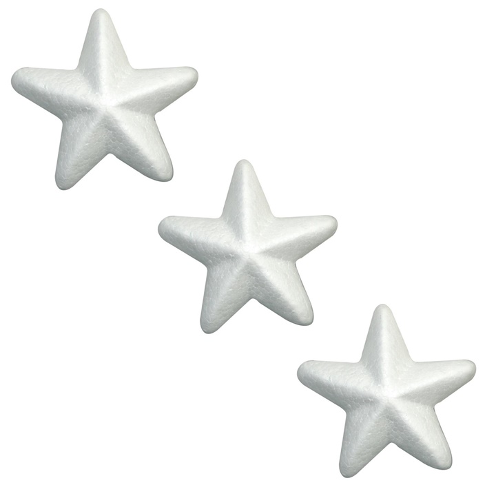 Zvijezde od polistirena 15 cm - set od 3 komada